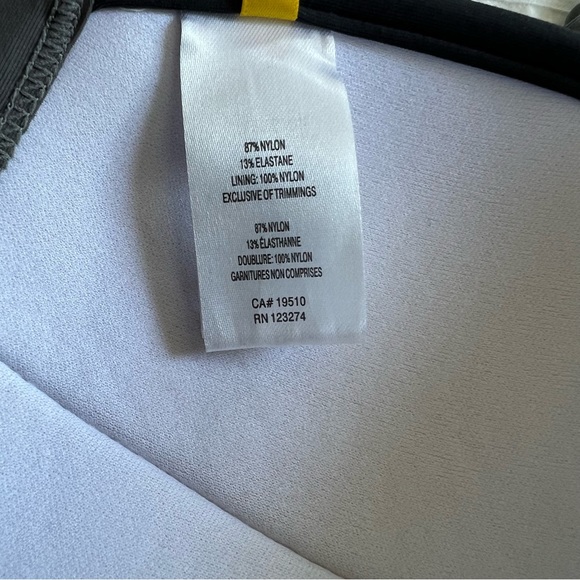 NWOT Lolë Maldives D-Cup Bikini Top in Black and Grey, S - Picture 11 of 12